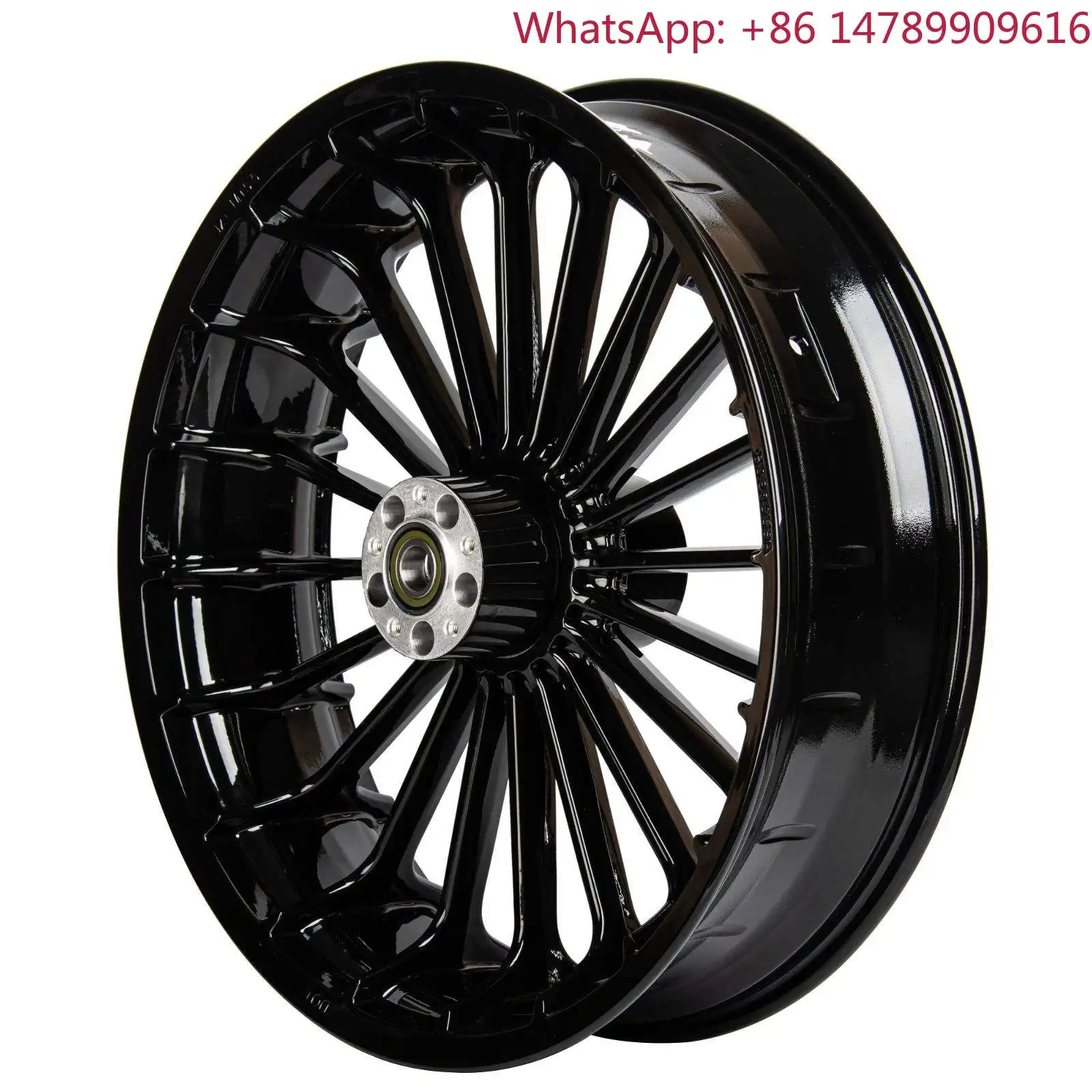 

Customizablewheel Sizes.18/21/23 Inch Gloss Black Front Rear Multi-spokes Wheels Rims For Harley Softail Fat Boy Breakout 2018-2