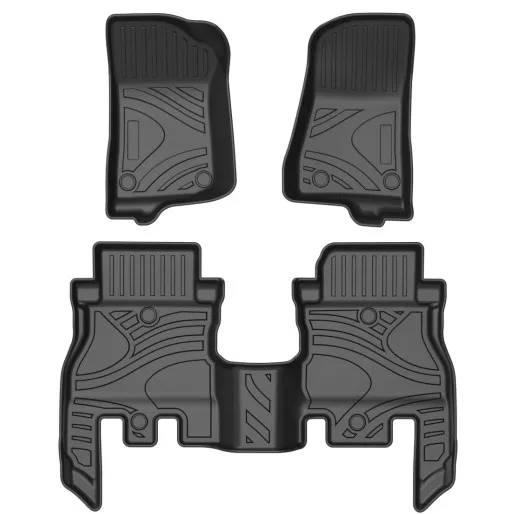 2024 For Jeep WRANGLER JL 2018-2024 4door Rubber Car Floor Mats Waterproof Protective  Car Pad Liner Auto Interior Accessories