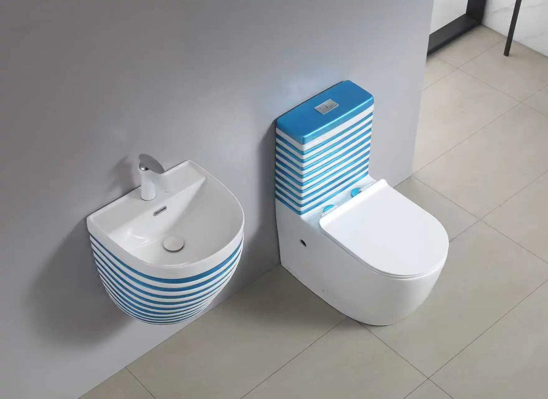 Modern Ceramic One Piece Toilet Basin Set with Bidets Bathtubs Dual Flush for Home Hotel
