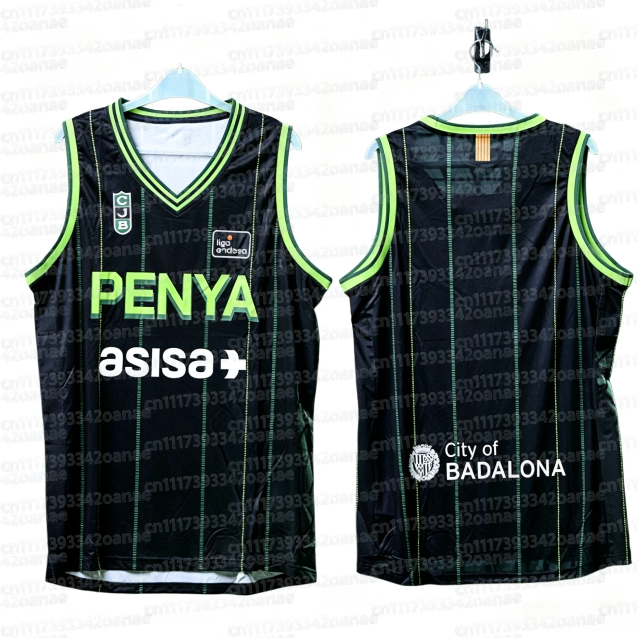 202627 Joventut Badalona Unisex Basketball-Trikot Weste Herren Ärmellose Atmungsaktive Weste Street Basketball-Trikot Familien-Set – Detail 3