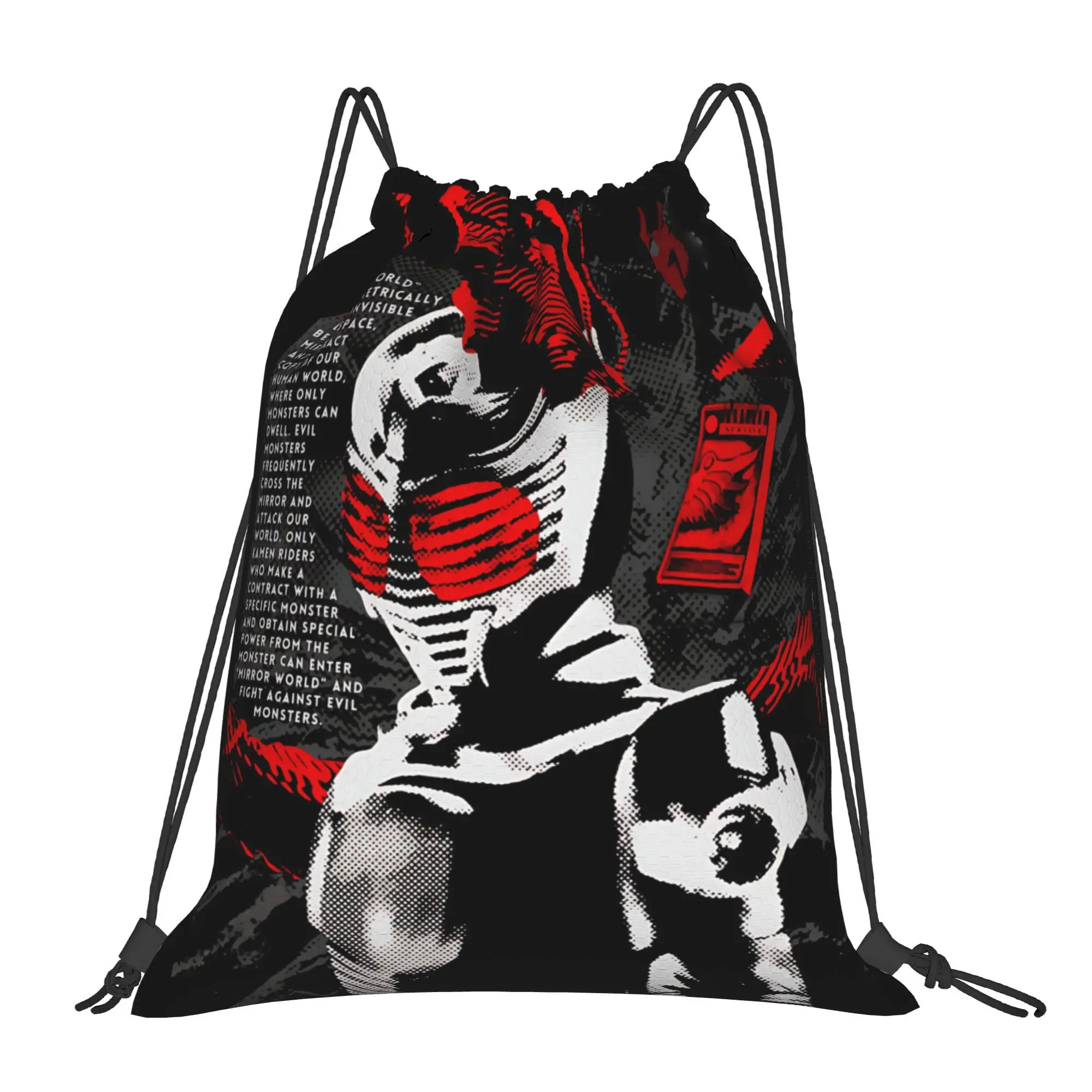 gym Pouch Kamen Rider Survive     Drawstring Bags Men Women Storage Backpack Teenager Travel Bag Multi-function Pocket