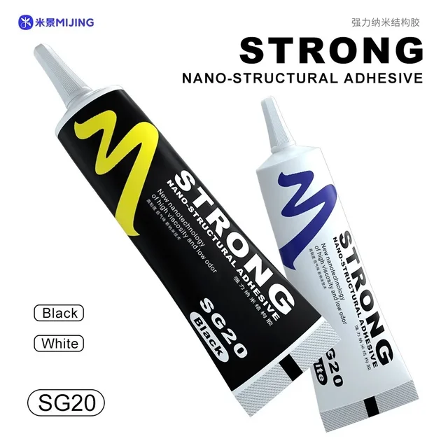 Mijing SG20 50ML Mocny klej nanostrukturalny Miękki uniwersalny klej do telefonów komórkowych Narzędzia do klejenia tylnej obudowy ekranu dotykowego