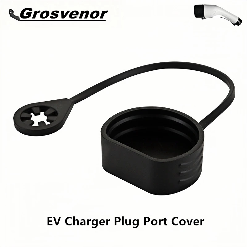 EV Charger ปลั๊กพอร์ตประเภท 2 ปลั๊กป้องกัน HOLSTER สําหรับสถานีชาร์จ EVSE Connector เปลี่ยนฝุ่นหมวก