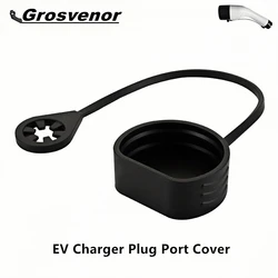 EV Charger Plug Port Cover Type 2 Plug Protective Cover Holster for EV Charging Station EVSE Connector Replacement Dust Cap