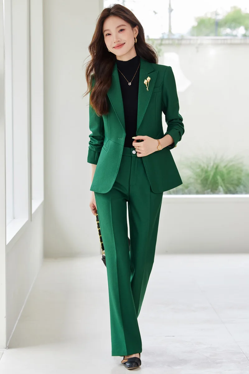 

AIyssa Professional женские изысканные брюки-двойка + пиджак, элегантный модный, новый стиль на осень-зиму 20л.