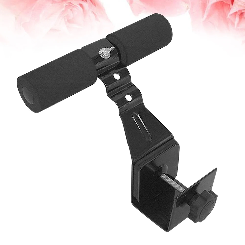 

Adjustable Iron Exercise Bar Abdominal Trainer Sit-Ups Tool Home Fitness Fat Burning Waist Legs Chest Expander Black