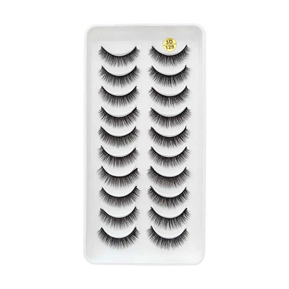 10 Pairs False Eyelashes Super Fluffy Wispy Faux Mink Extension Lashes Cat Makeup Dramatic Effect Eye Eyelashes Eyelash A3T8 image 4