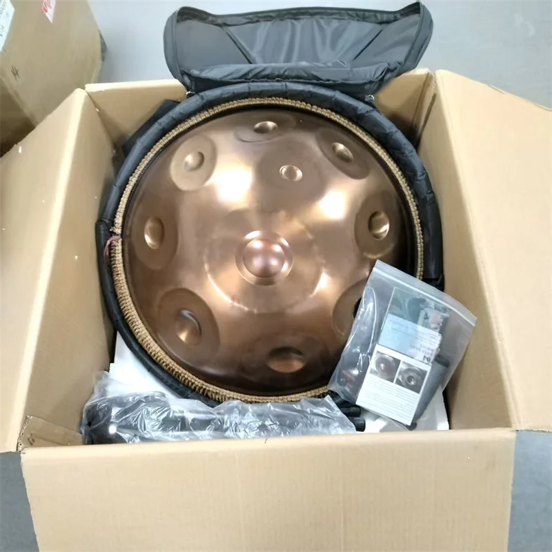 Factory High-end Ash Steel Dark Gold 22 Inch Handpan Drum