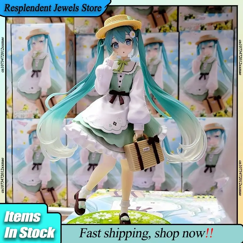 オリジナルタイトー初音ミクフィギュアアートワークカントリーアニメアクションフィギュアミクコレクタブルガール像人形かわいい女の子モデルおもちゃ