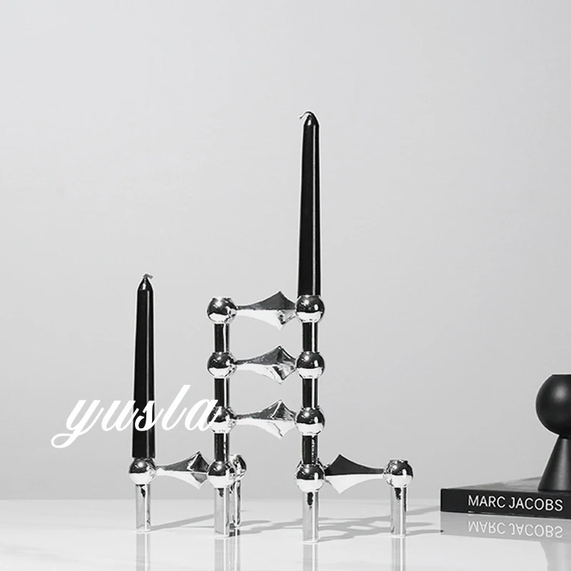 Cross-border minimalist French candlestick console cabinet for living room, tabletop, sales office, hotel, restaurant, and homes