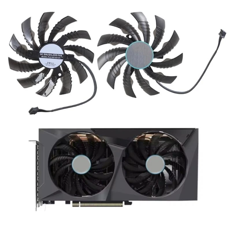 95mm PLD10010S12H Substituição do ventilador resfriamento da GPU para 3050 3060 3060Ti
