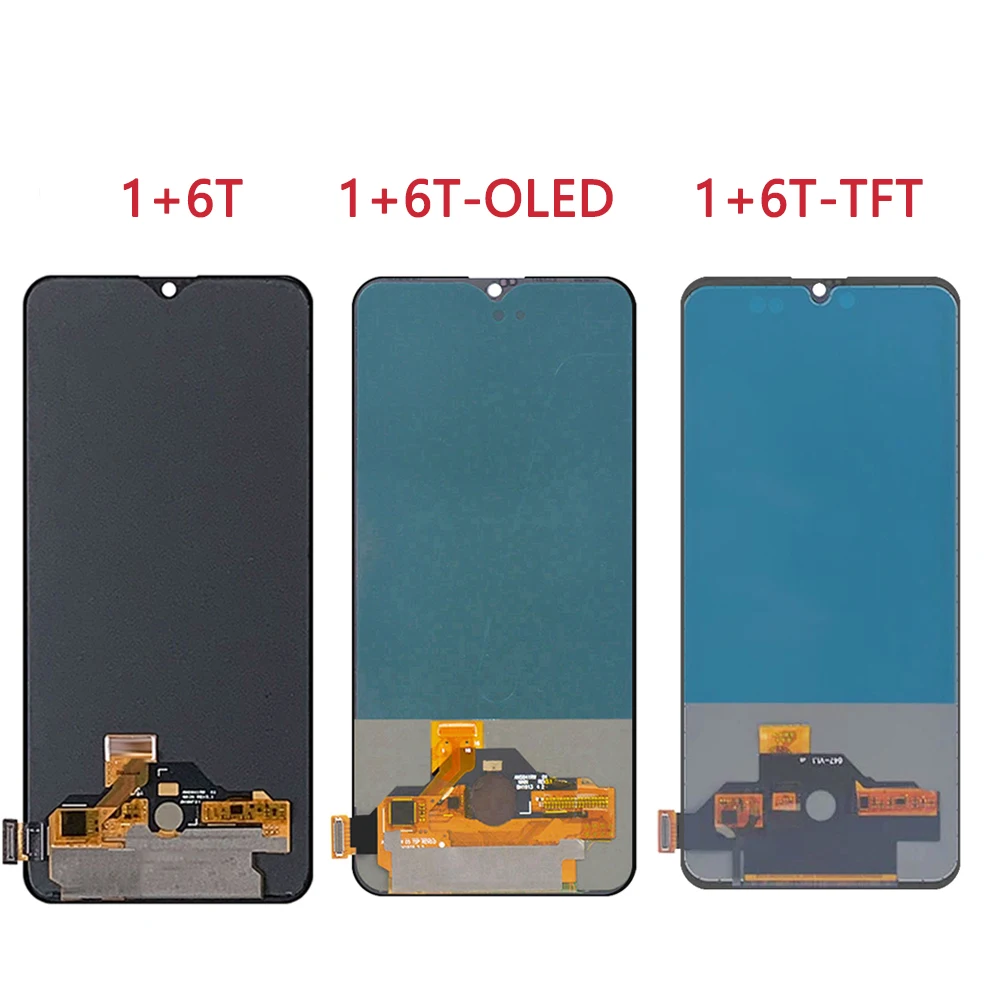 For  1+6T 6.41\'\'For OnePlus 6T A6010 A6013 LCD Display Touch Screen Digitizer Assembly Replacement