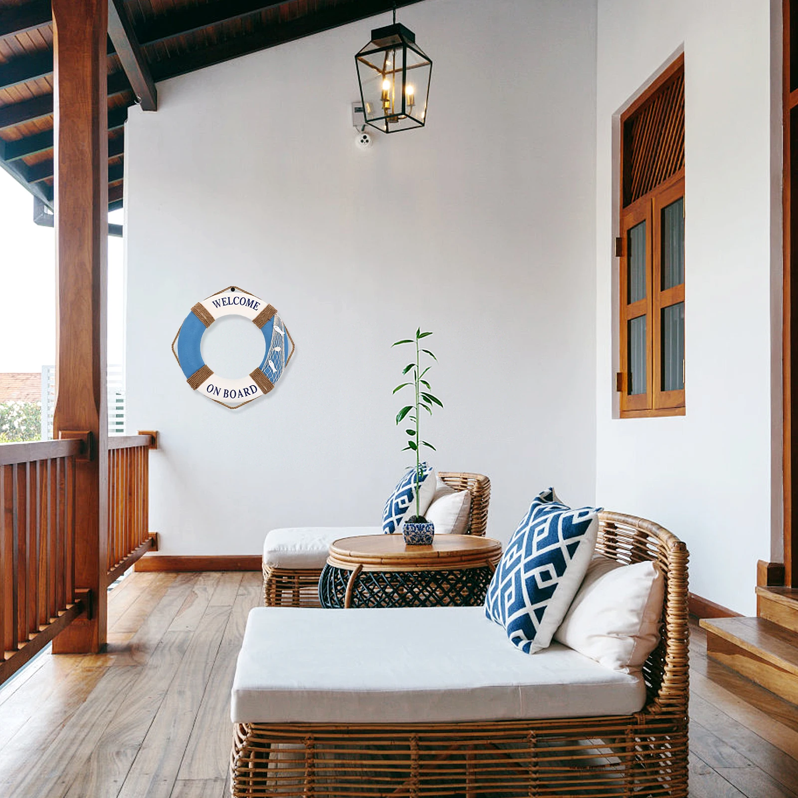 

Украшения спасательного круга, вешалка для одежды, морской настенный орнамент, офисный морской тематический орнамент