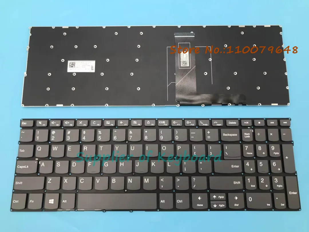 NEW For Lenovo Yoga C740-15IML S740-15IRH C940-15 C940-15IRH English Keyboard No Backlit