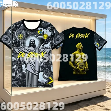 2026 New Summer Fashion Men's Charles Oliveira _Do Bronx_ UFC T-Shirt Black Brazil Edition Family Matching Family Kids Tees