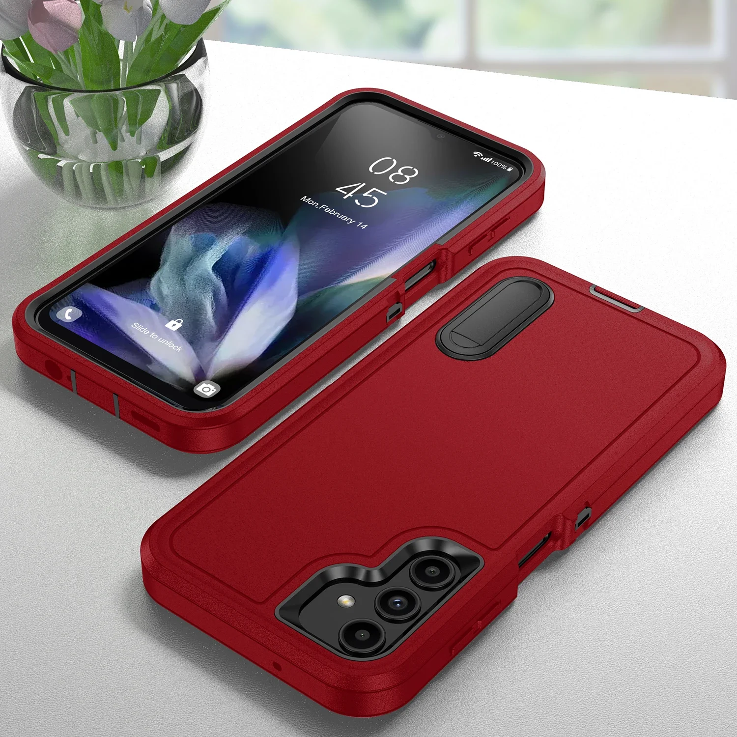 Anti-Shock Sterke Cover Cases Voor Samsung Galaxy A17 A54 5G A56 A36 A16 A15 A14 A53 A13 S23 S25 FE S24 S25 Ultra Rand S22 Plus