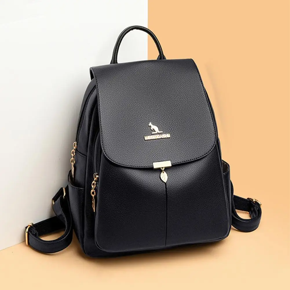 حقيبة ظهر للسفر ذات سعة كبيرة حقيبة ظهر نسائية فاخرة جديدة مصممة حقائب ظهر جلدية عالية الجودة حقيبة ظهر صلبة من البولي يوريثان ماركة W5L3