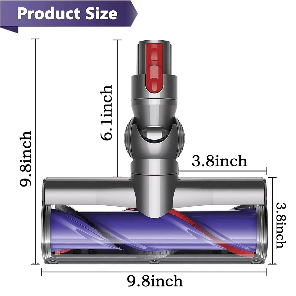 رأس فرشاة تنظيف المحرك المباشر لدايسون V7 V8 V10 V11 V15، أجزاء تنظيف رأس المحرك، قطع غيار فرشاة التنظيف التوربينية