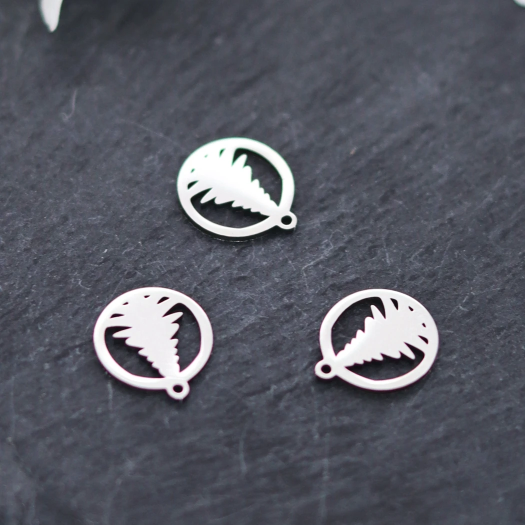 3pcs Hollow Round Tree Charms Plant Pendants For DIY Necklace Bracelet Jewelry Making Findings