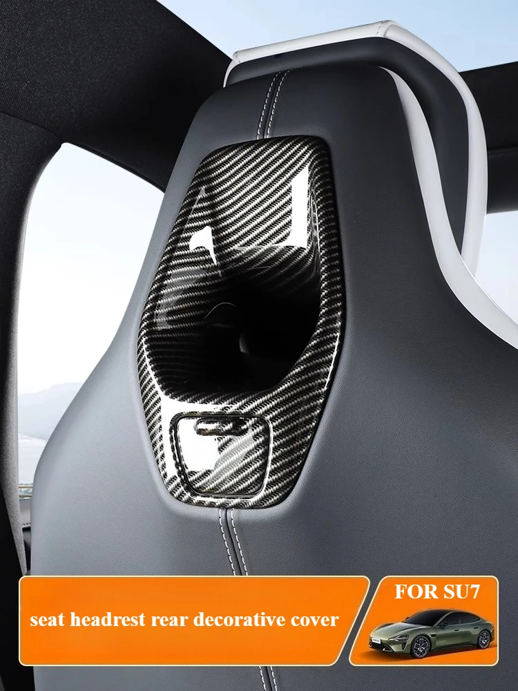 

Задний декоративный чехол на подголовник сиденья для Xiaomi su7, накладка на внутреннюю часть автомобиля, специальный защитный аксессуар против царапин