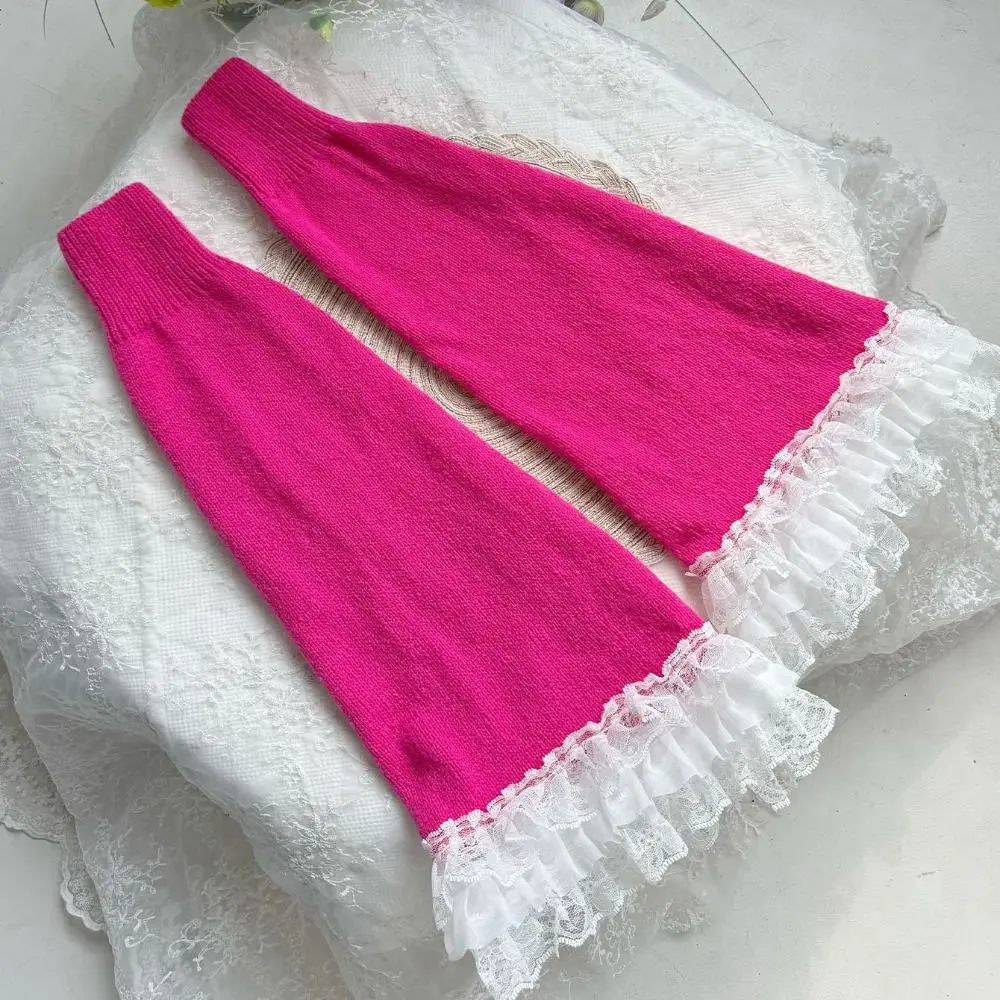 

Мягкие кружевные гетры в балетном стиле Y2k JK, сапоги Лолиты, носки до колена с милым ворсом, чулки для девочек, осень/зима