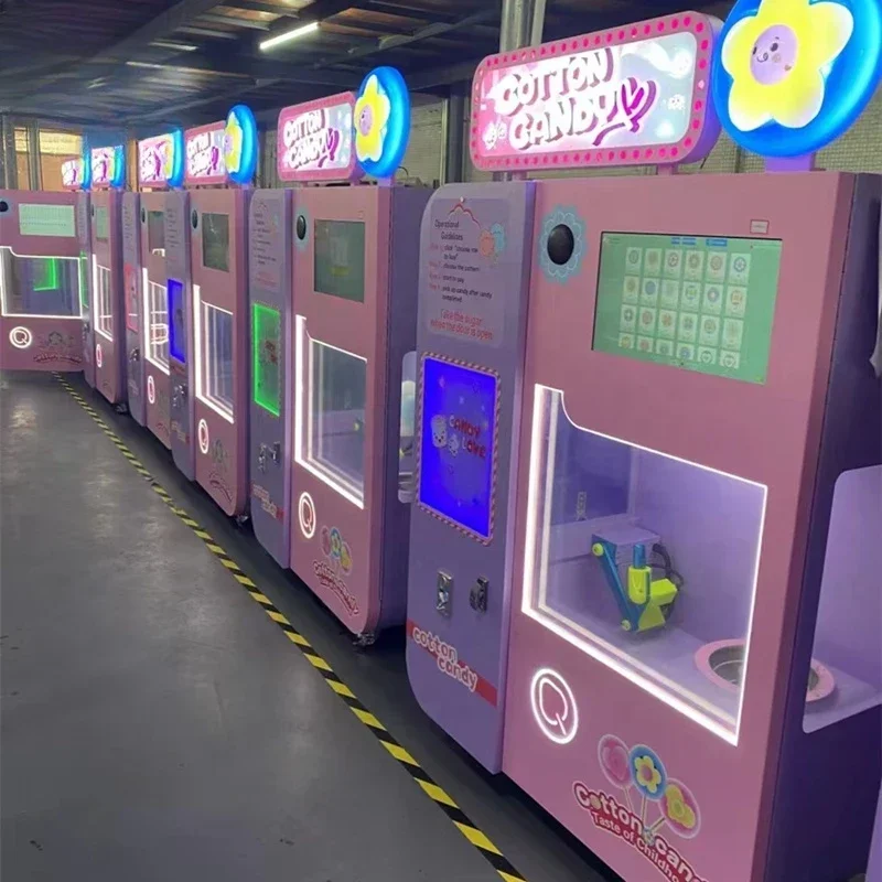 Full Automatic Cotton Candy Machine Automatic Cotton Candy Machine Cotton Candy Vending Machine