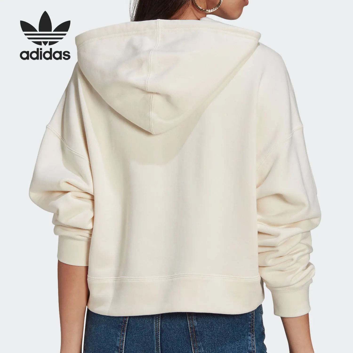 Adidas genuine Three-Leaf EGLE ORI HOODIE Women's Hooded Sweatshirt GN4778