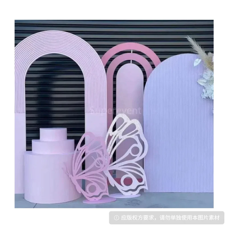 Customize.2025 Hot Sale Birthday Party Decorations Backdrop PVC Arch Party Props Backdrop