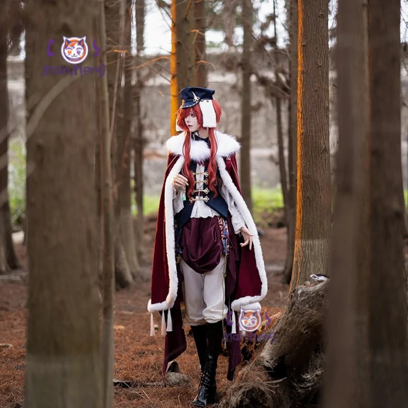 Game Reverse:1999 Enisey Cosplay Costume Cape Hat Vest Pants Uniform Halloween Christmas Men and Women Gothic Suit S-XXL view 3