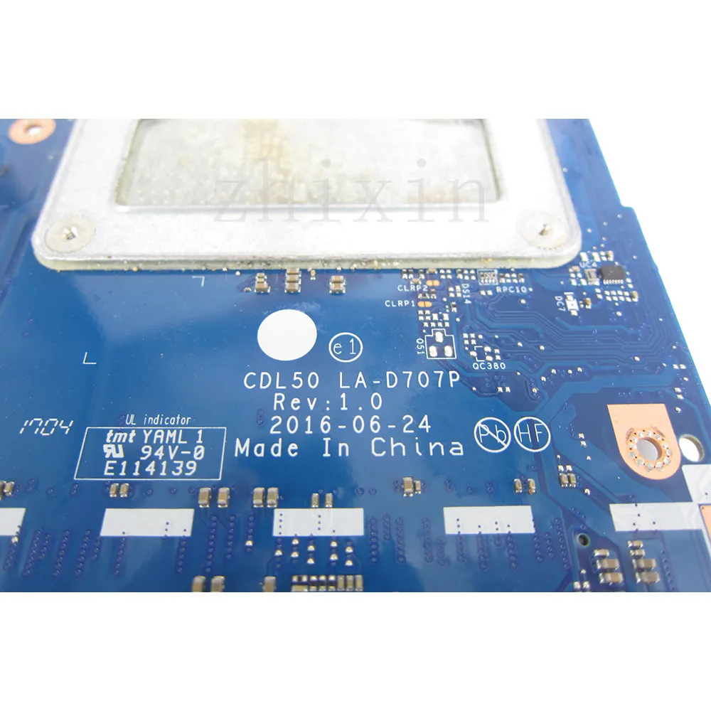 Imagem -02 - Placa-mãe para Laptop para hp Mainboard Teste Completo Sr2zu I57200u Cpu 909213601 909213001 Cdl50 La-d707p 15-ay 15-ay 15-ay