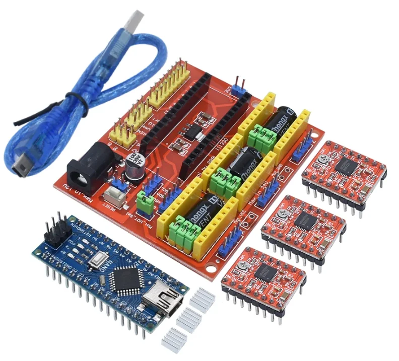 Tarcza CNC maszyna do grawerowania v3 V4 drukarka 3D + sterownik A4988 karta rozszerzenia NANO 3.0 / UNO R3 z kablem USB