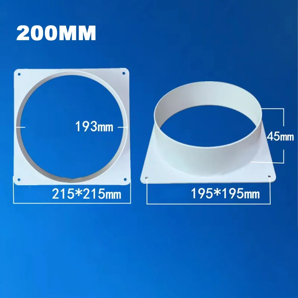 Luchtopening Duct Connector Flens Ventilatiepijp Plastic Ducting Joint Lucht Ventilatie Adapter Aansluiting Uitlaat Uitlaat