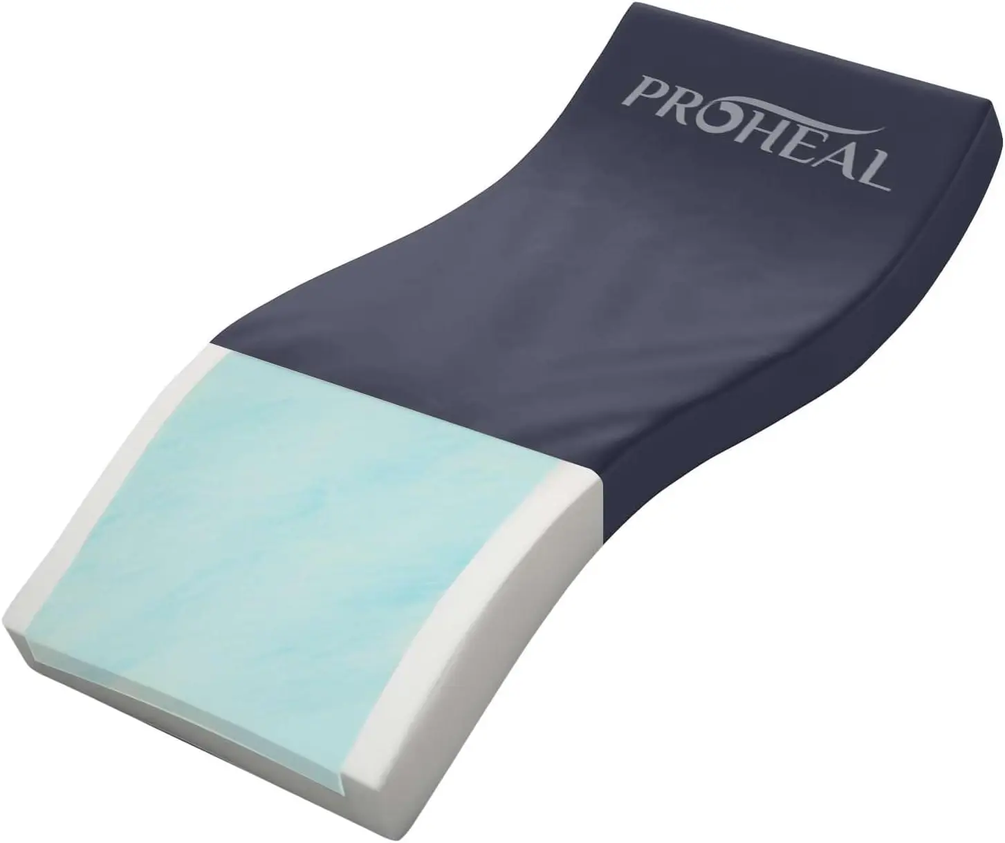

Memory Foam Hospital Bed Mattr - Gel Infused Pressure Redistribution - Ultra Breathable Treatment - Sloped Heel Hospital Bed