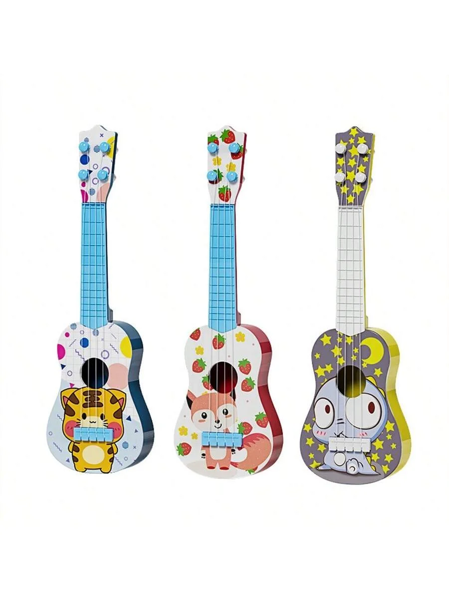 เครื่องดนตรีอูคูเลเล่สำหรับเด็กเครื่องดนตรีการตรัสรู้ดนตรีของเด็กกีตาร์ขนาดเล็ก