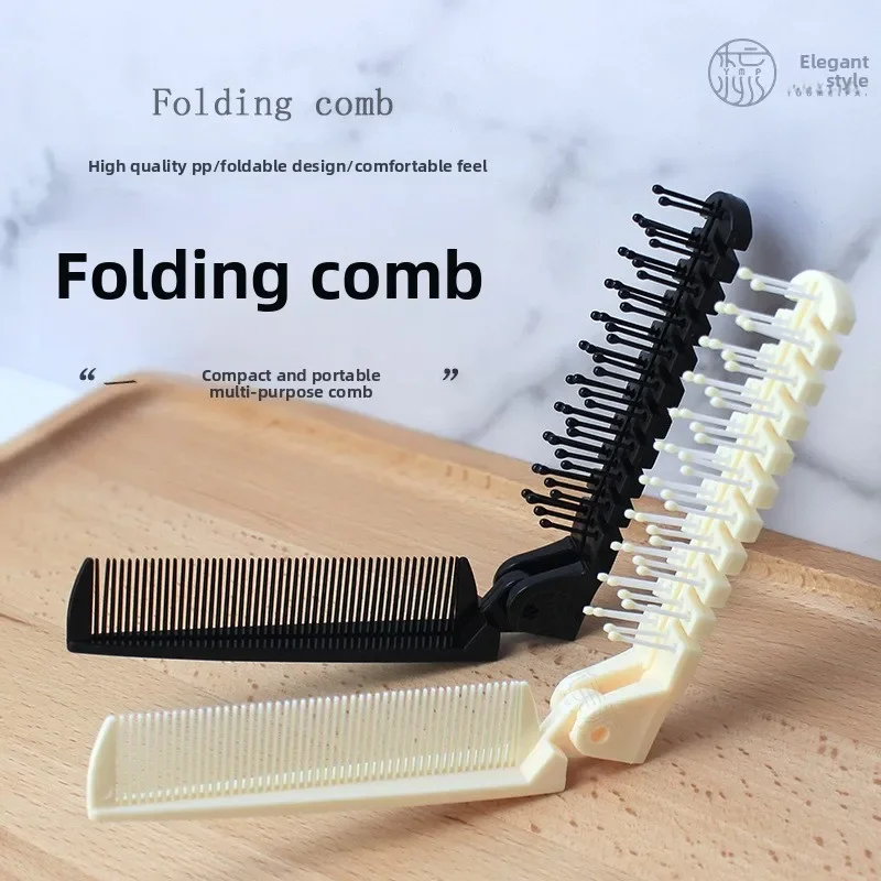 Premium Plastic Foldable Comb Pocket Size Fine Tooth Travel Comb for Kids Detangling and Styling Hair