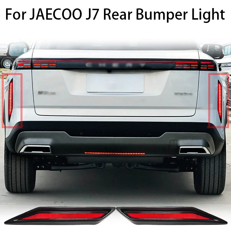 

For JAECOO J7 Chery Explore 06 2023 2024 LED Rear Bumper Light Modified Brake Warning Automobiles Parts Accesorios Para
