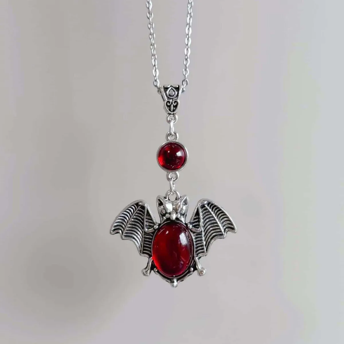 

Vampire Bat necklace,Gothic jewelry,Blood Cameo,pagan,witchcraft accessories,Vintage,Alternative,Bat Charm,Choker For Women Man