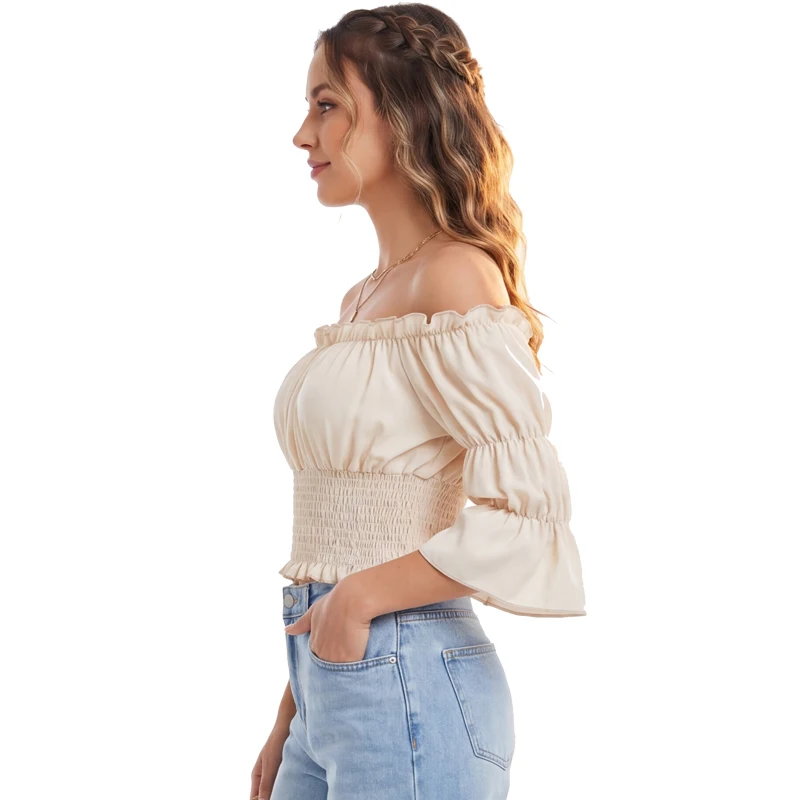 Renaissance Blouse Women Top w - đánh giá và giá Off Shoulder Top