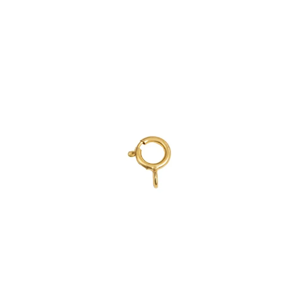 

S925 Sterling Silver Spring Buckle Imported From Italy 14K Gold Diy Handcrafted Silver Jewelry Buckle Finishing Accessory