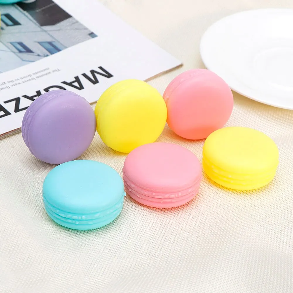 6PCS/Set Colors Jewelry Beads Organizer Box Mini Macaron Travel Rings Storage Lovely Candy Color Case Plastic