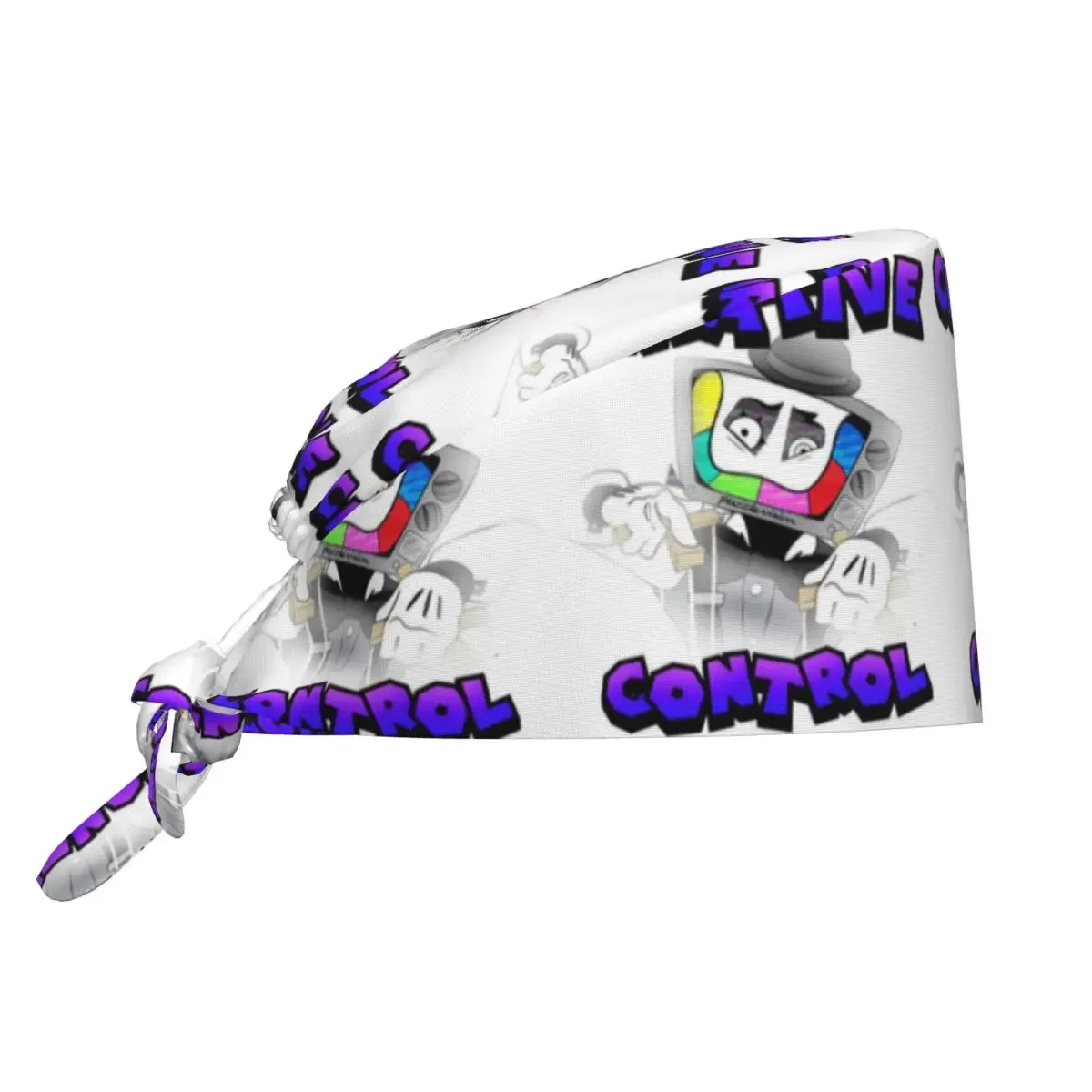 Creative Control (Mr. Puzzles) (Transparent Version) Scrub Hat Doctor Working Surgical Cap Men Women Nursing Caps for Dentist