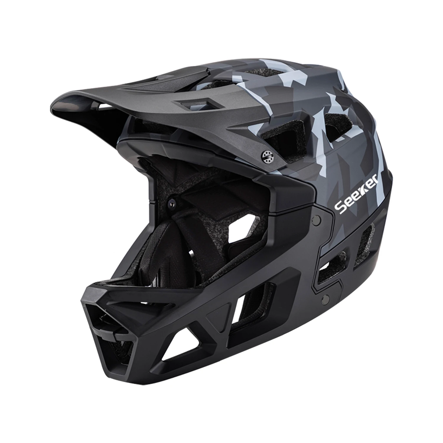 AliExpress NONE UMUSEEKER bicycle cross-country full-face helmet, one-piece impact-resistant adult mountain biking downhill safety protective he
