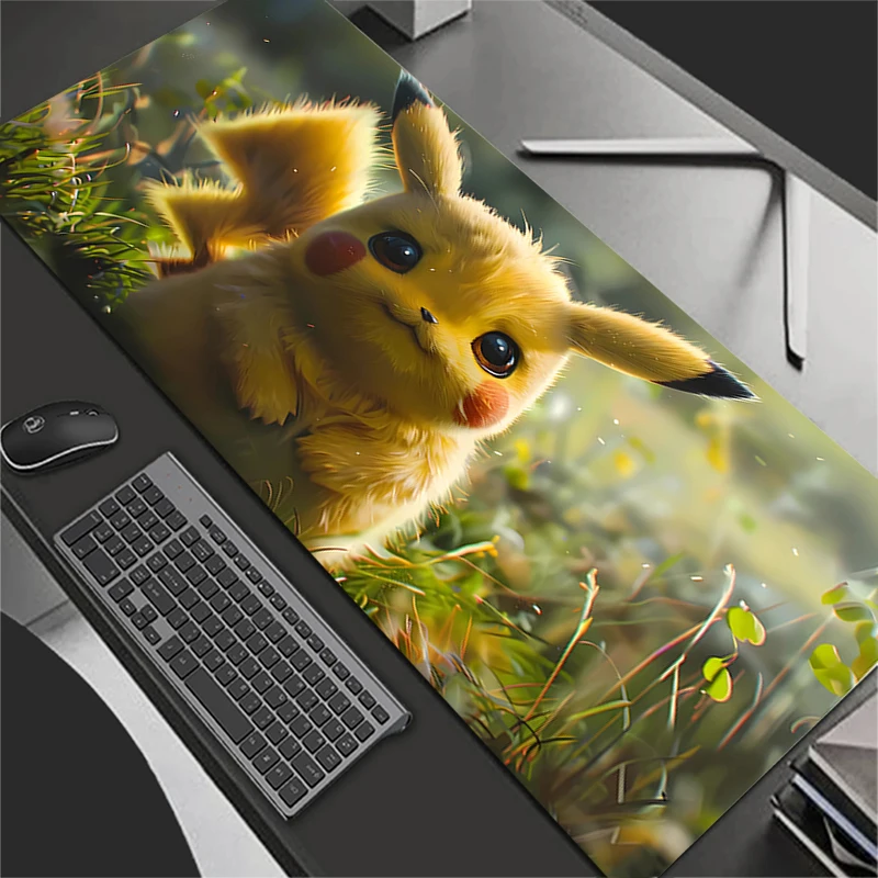 أنيمي الكمبيوتر ماوس الوسادة ألعاب ماوس منصات كبيرة الألعاب P-Pokemons P-Pikachus ماوس XXL مكتب ماوس الوسادة لوحة المفاتيح ماوس السجاد