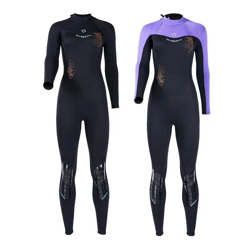 Muta da sub calda da 3MM tuta da sub a maniche lunghe ispessita da donna tuta da Snorkeling da surf oversize