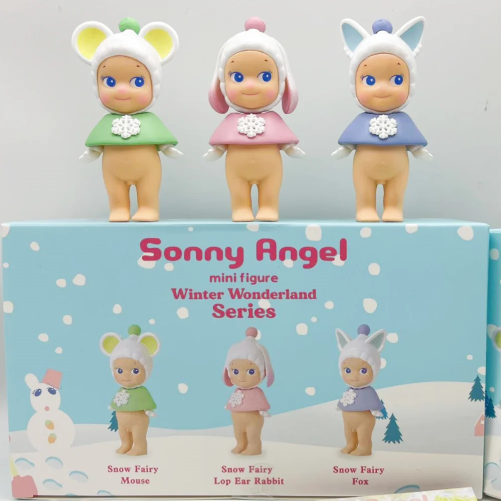 

Sonny Angel' Mini Figure Winter Wonderland Series Blind Box Collectible Model Figure Desktop Decor Kids Birthday Toys Gift