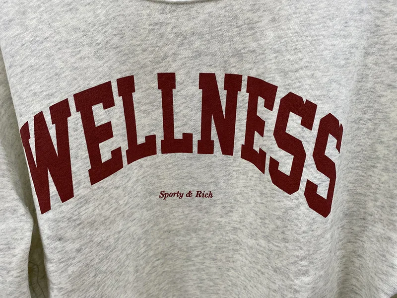 Women's Grey and Navy Sweatshirt Cotton Crew Neck Long Sleeve Relaxed Fit Autumn Winter Sweatshirt Female Winter Clothes Women