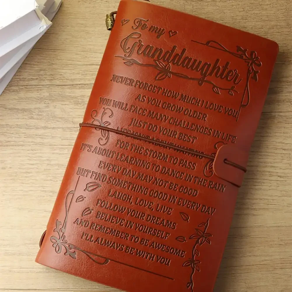 Tagebuch-Notizbuch, glattes Schreiben, hochwertige verdickte Seite, Kunstleder-Notizblock, handgefertigtes Rezeptbuch, Monatsplaner – Detail 12