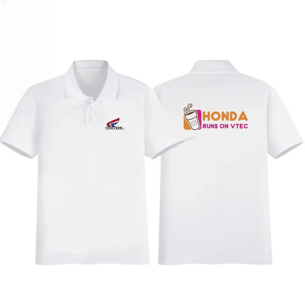 

Honda Top Printed Simple Business Men's POLO Shirt Breathable Short Sleeve Loose Lapel T-Shirt Racing Suit 2025 Summer Overalls