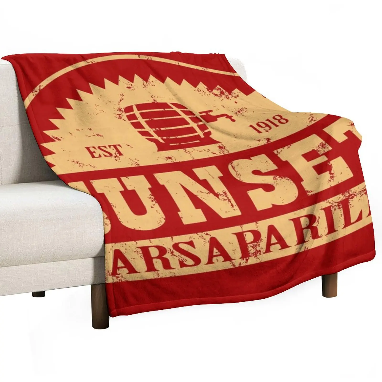 

Sunset Sarsaparilla Throw Blanket bed plaid Decorative Beds For Decorative Sofa Blankets