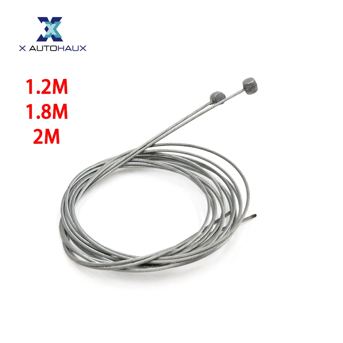 X Autohaux 2/5/6/10 Pcs 1.2M 1.8M 2M Length 1.6mm Dia Clutch Cable Steel Flexible Throttle Clutch Cable Wire for Motorcycle